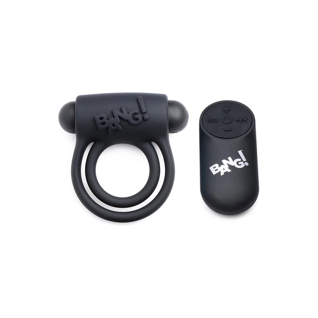 BANG Vibrating Silicone Ring with Remote Control - 28 Modes - Anelma sextoys