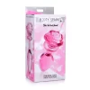 XR Brands Rose Glass Plug duÅ¼y - dekoracyjny szklany korek borokrzemowy