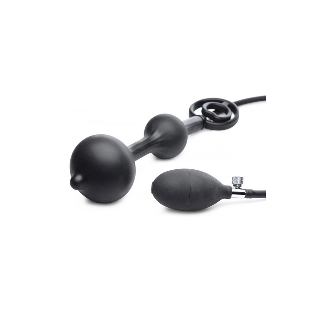 XR Brands Master Series Devils Rattle Inflatable Silicone