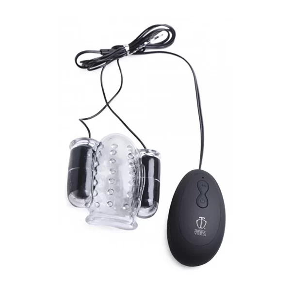 XR Brands Master Series Dual Vibrating Silicone Intimate