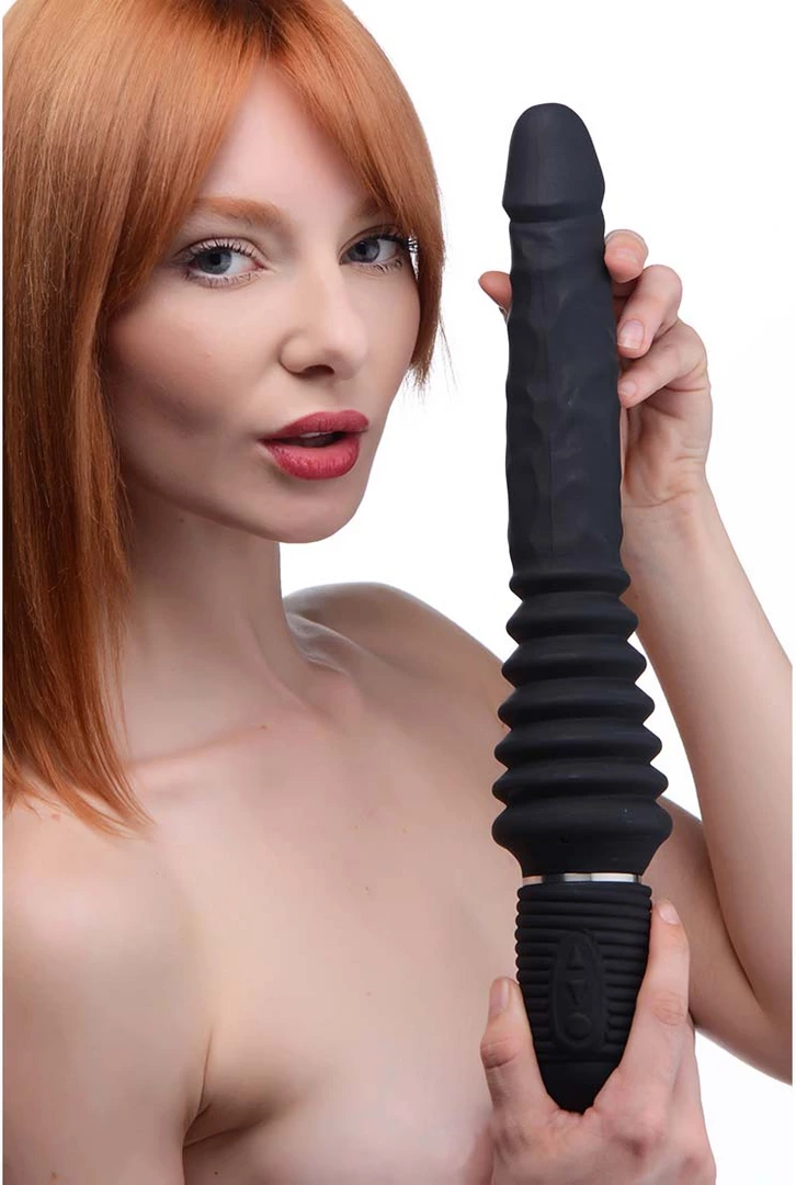 XR Brands Thrust Master Black Intimate Machine with Handle