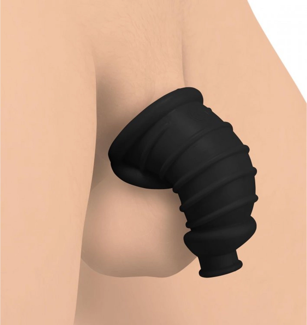 Dark Chamber Silicone Chastity Cage Flexible Anatomical
