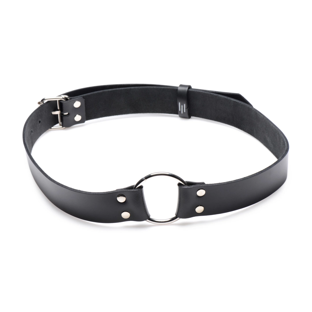 XR Brands Leather Chair Harness with Adjustable Ring - Anelma sextoys