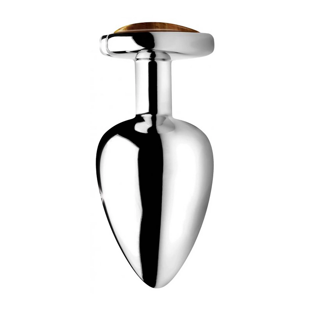 XR Brands Korek dekoracyjny Tiger Eye duży aluminium brązowy - Anelma XR Brands Korek dekoracyjny Tiger Eye duży aluminium brązowy
