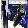XR Brands Korek analny LED Å›redni - silikonowy