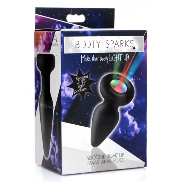 XR Brands Plug silikonowy z podÅ›wietleniem LED maÅ‚y