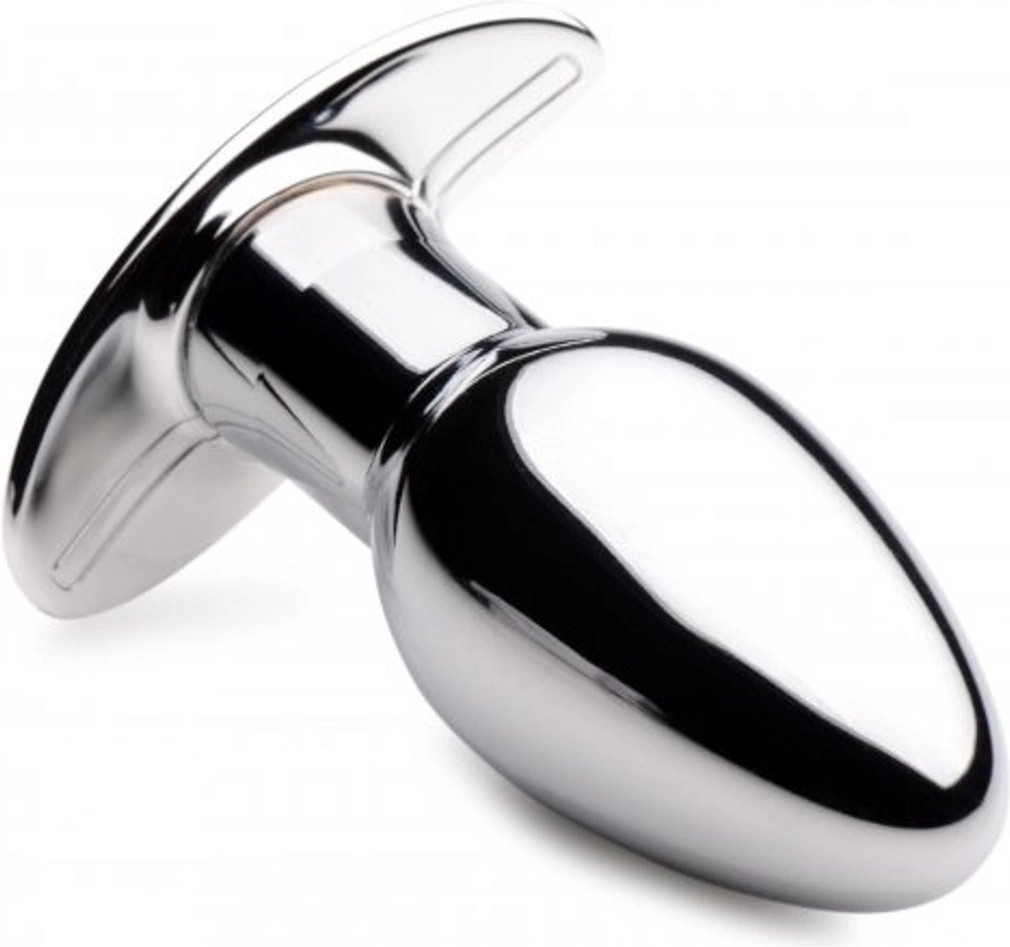XR Brands Chrome Blast Small Metal Plug Rechargeable