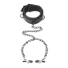 XR Brands Collared Temptress - obroża neoprenowa z łańcuszkami i zaciskami - Anelma XR Brands Collared Temptress - obroża neoprenowa z łańcuszkami i zaciskami