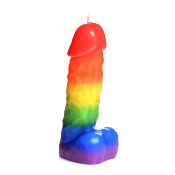 Pipedream Pride Rainbow Drip Candle - Unscented Low-Heat Wax