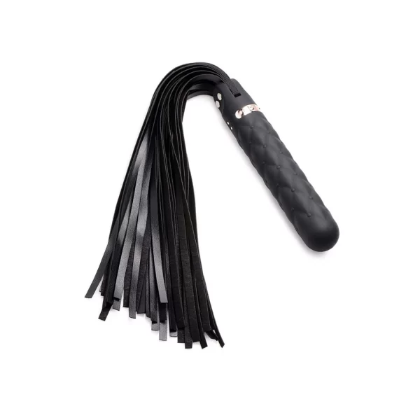 XR Brands Vibra Lasher silikonowy model intymny z uchwytem i biczem