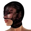 Lace Seduction Black Lace Open Mouth Mask