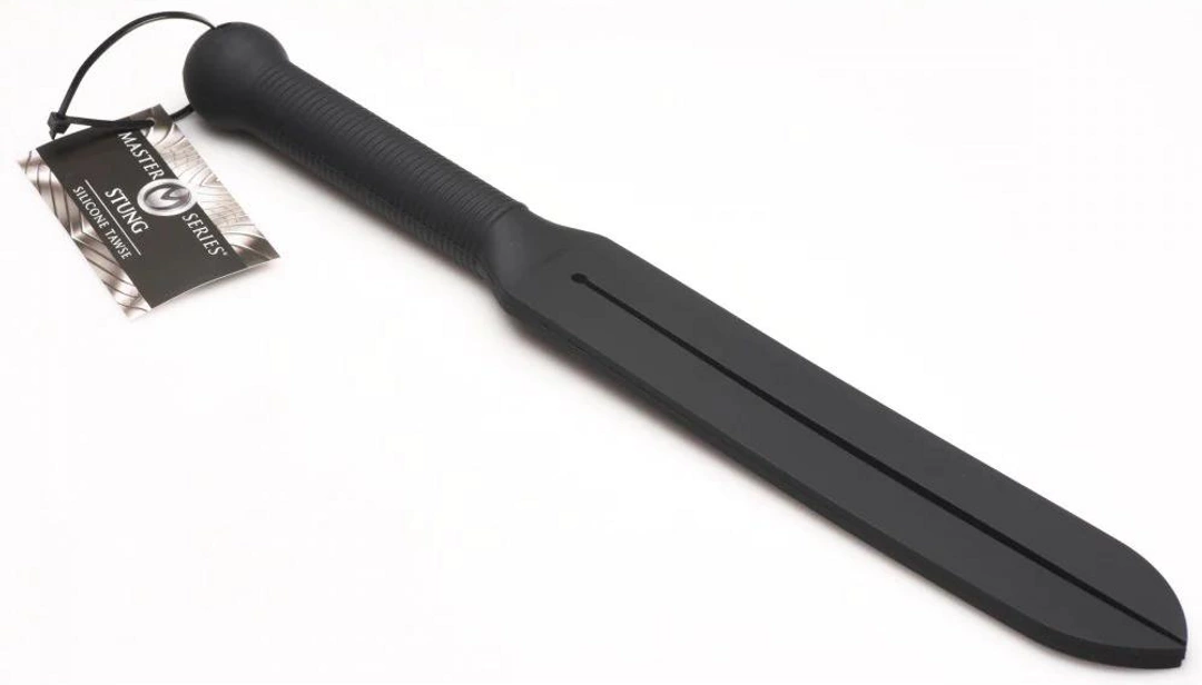 XR Brands Stung Silicone Tawse Black