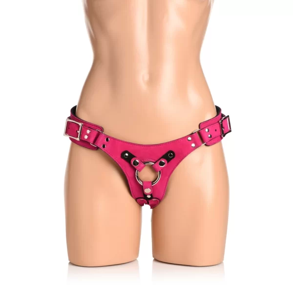 Bodice Deluxe Leather Harness Purple