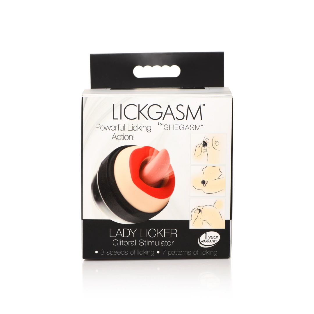 Red - Anelma XR Brands Lady Licker stymulator z ruchomym językiem
