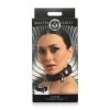 XR Brands Collar With Tracking System skorzana regulowana czarna