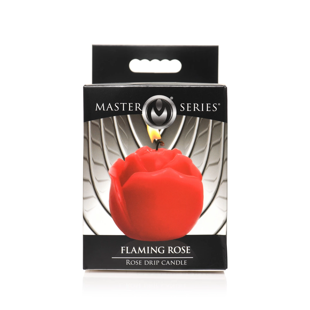 Flaming Rose Drip Candle Red - Low-Temperature Paraffin Wax