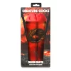 XR Brands Dragon Snatch Intimate Machine Red Textured Sleeve - Anelma reliable use and easy care.