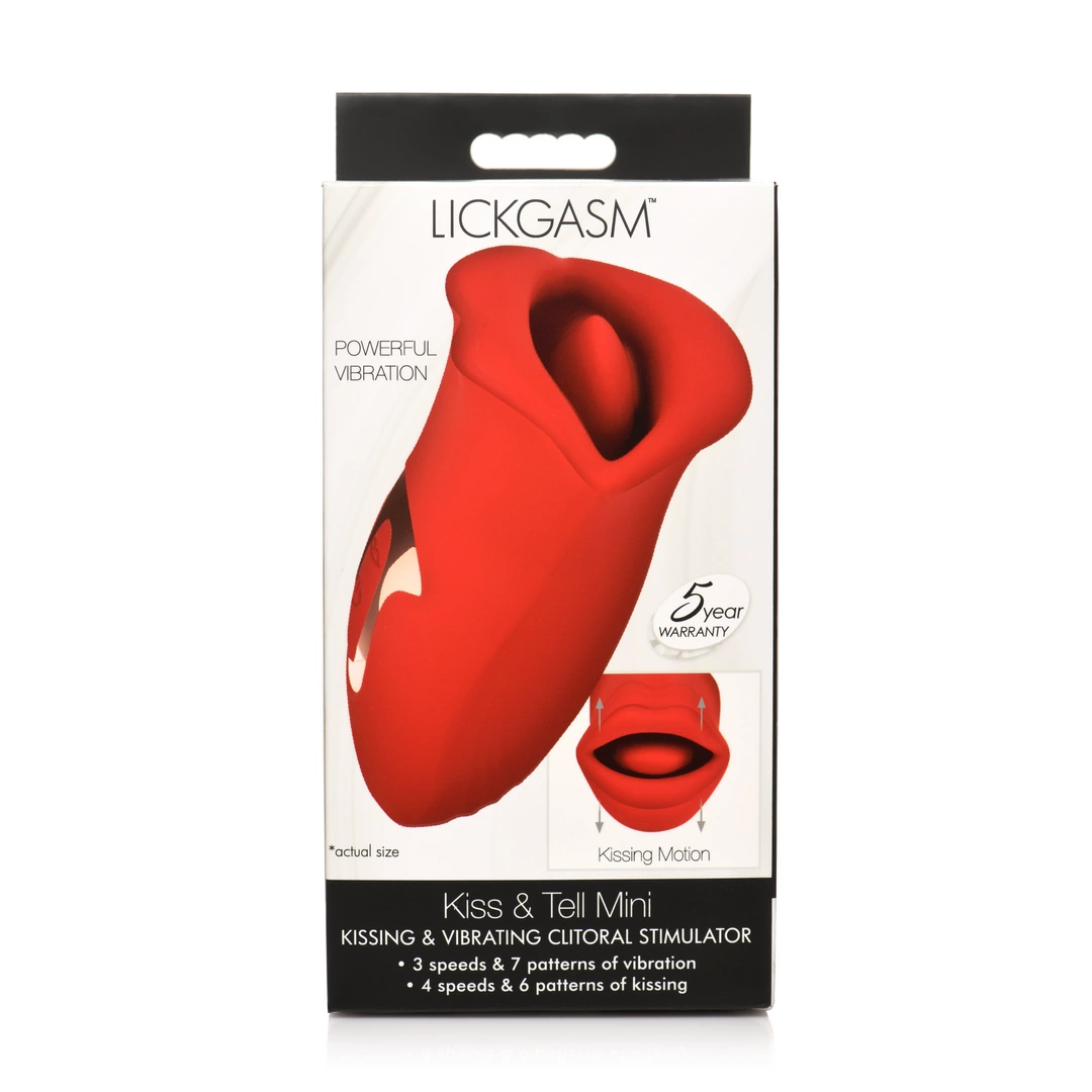 XR Brands Lickgasm Kiss and Tell silikonowy stymulator z