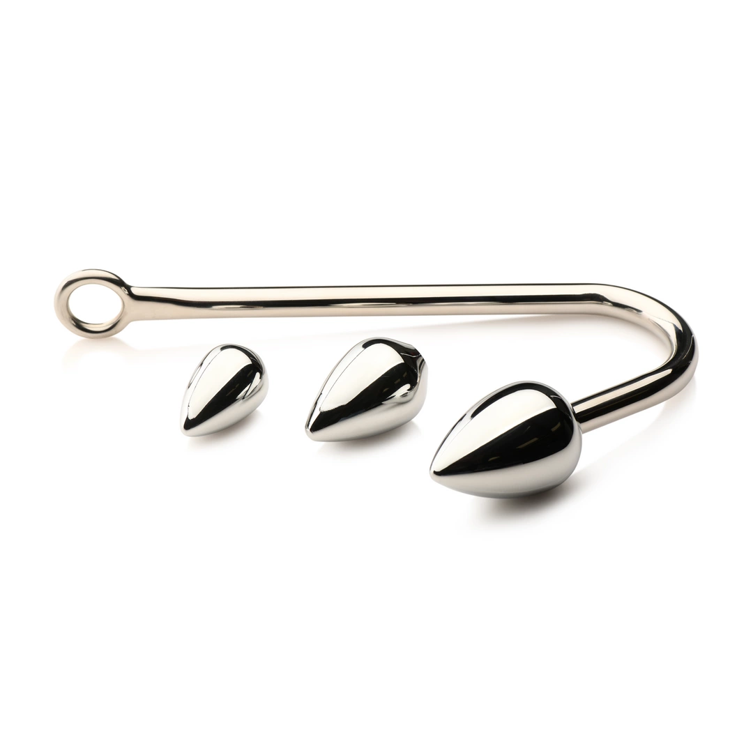 XR Brands Master Series Trainer Set with 3 Aluminum Alloy Plugs & Hook