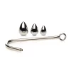 XR Brands Master Series Trainer Set with 3 Aluminum Alloy Plugs & Hook. Anal sets. See functions