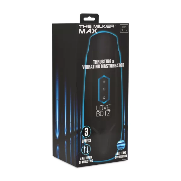 XR Brands The Milker Max Automatic Thrusting Device Black 14X Modes. Product details include functions