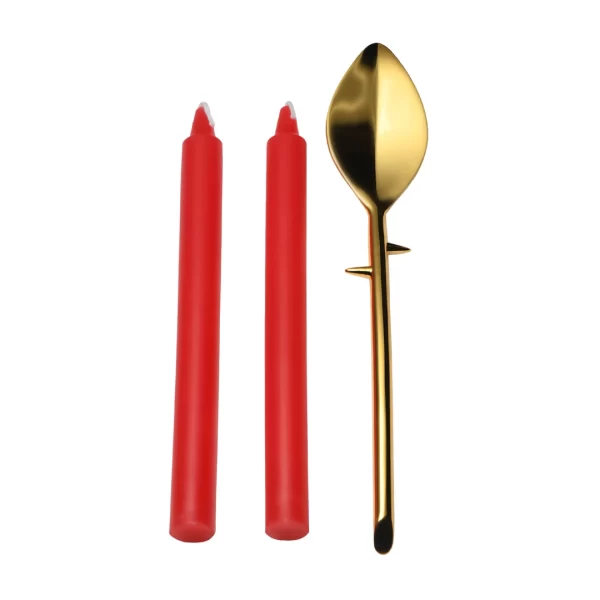 Drip Sensation Wax Candle Set with Zinc Alloy Spatula