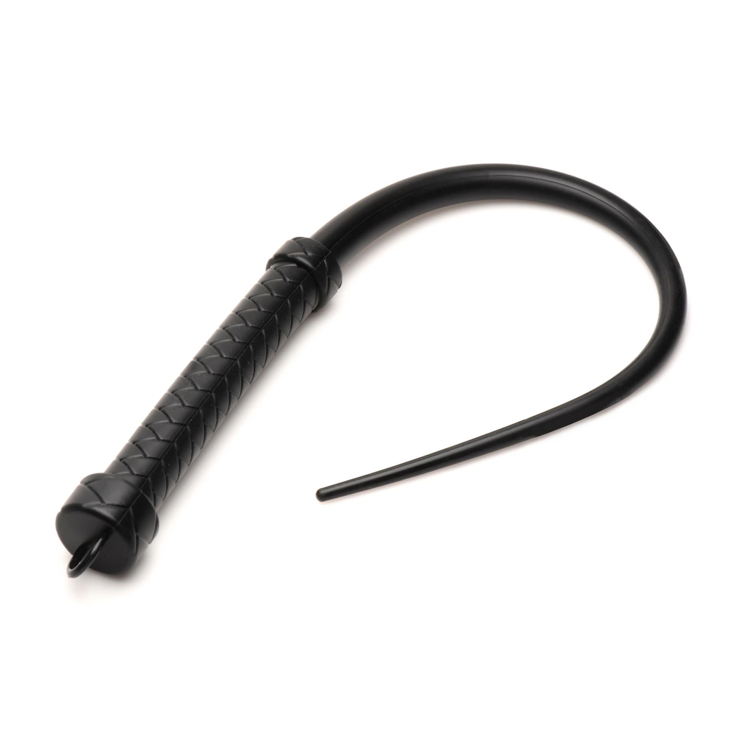XR Brands Viper Tail Silicone Impact Whip Black 24in XR Brands Viper Tail Silicone Impact Whip Black 24in