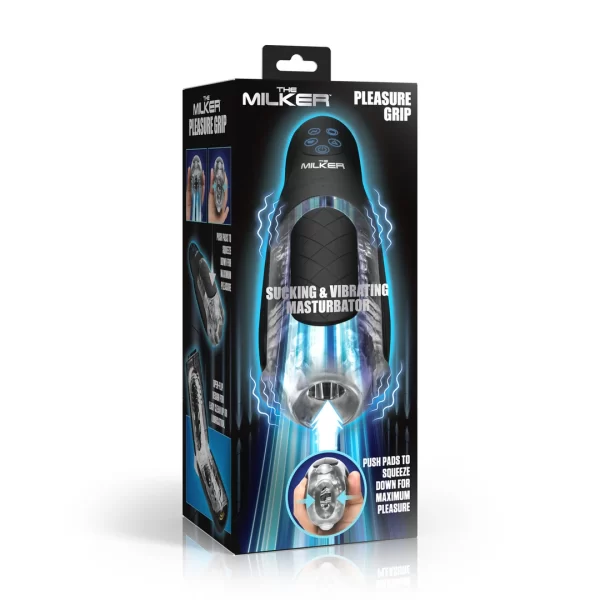 XR Brands Milker Grip Intimate Machine Suction & Vibration