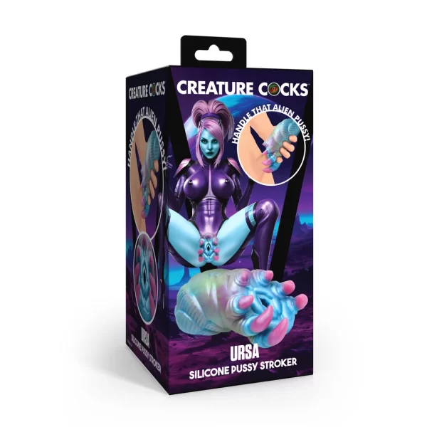 Ursa Silicone Intimate Machine Blue/Purple combines smooth silicone and an ergonomic design for comfortable