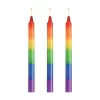Pride Candles Rainbow Drip Set - 3 Unscented Multicolor Soy Wax Candles