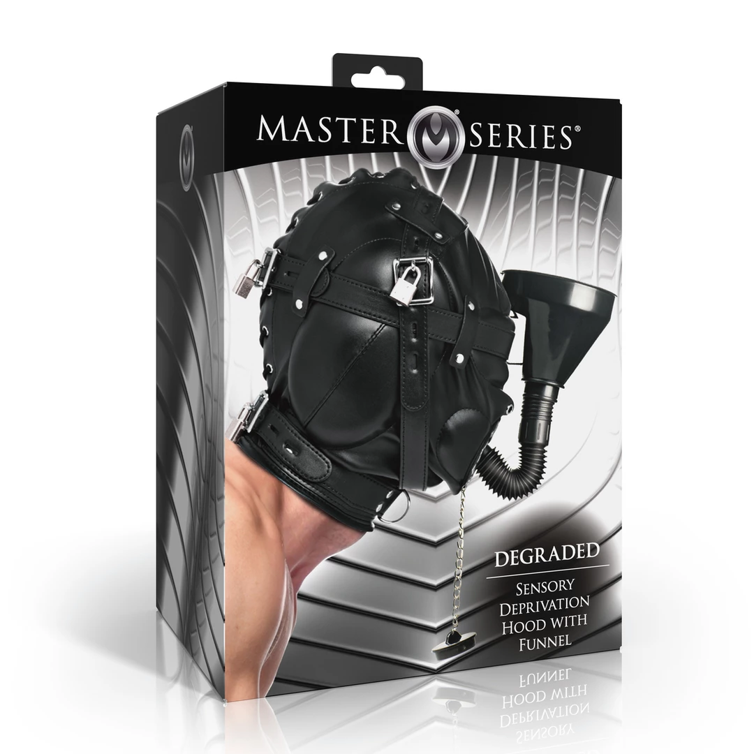 XR Brands Degraded Sensory Deprivation Hood Black Adjustable