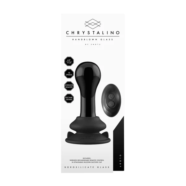 Shots Christalino Glass Vibrator 10 Trybow Czarny z