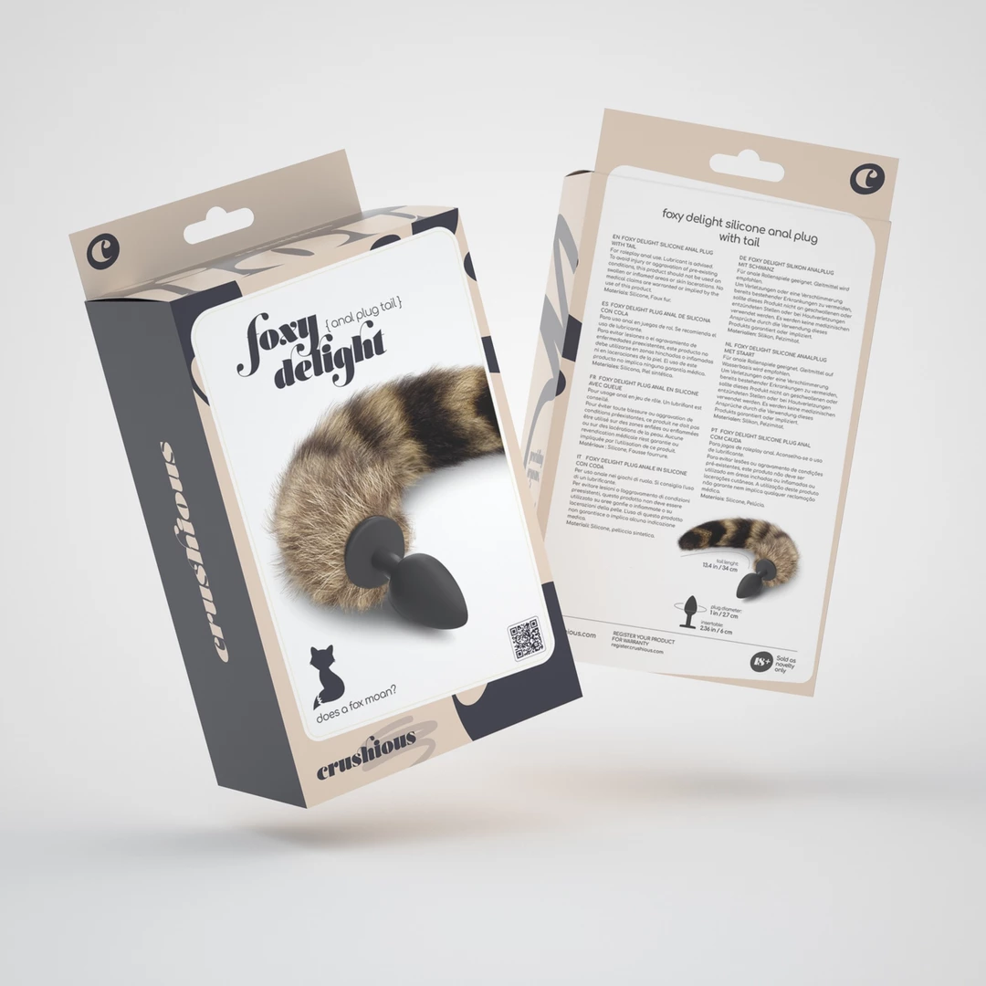 Foxy Delight wtyczka silikonowa z ogonem