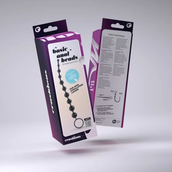 Crushious Pearly Touch Å‚aÅ„cuch silikonowy z 10 kulkami