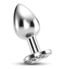 Crushious Bijou Intimate Plug Small Clear - Elegant Metal Design 6cm