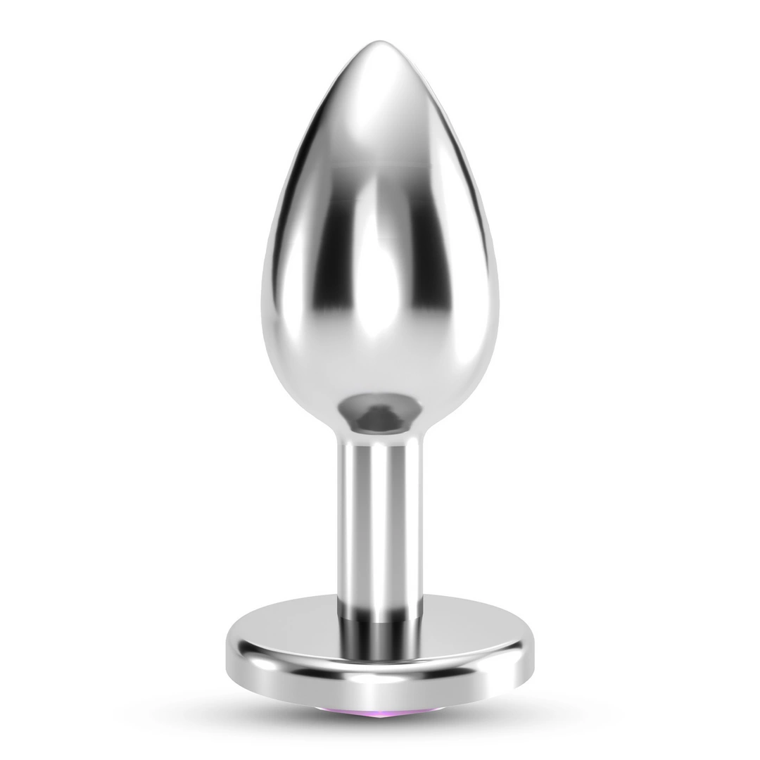 Crushious Bijou Intimate Jewel Plug Small Pink Metal 6cm. Butt plug. Product details include functions