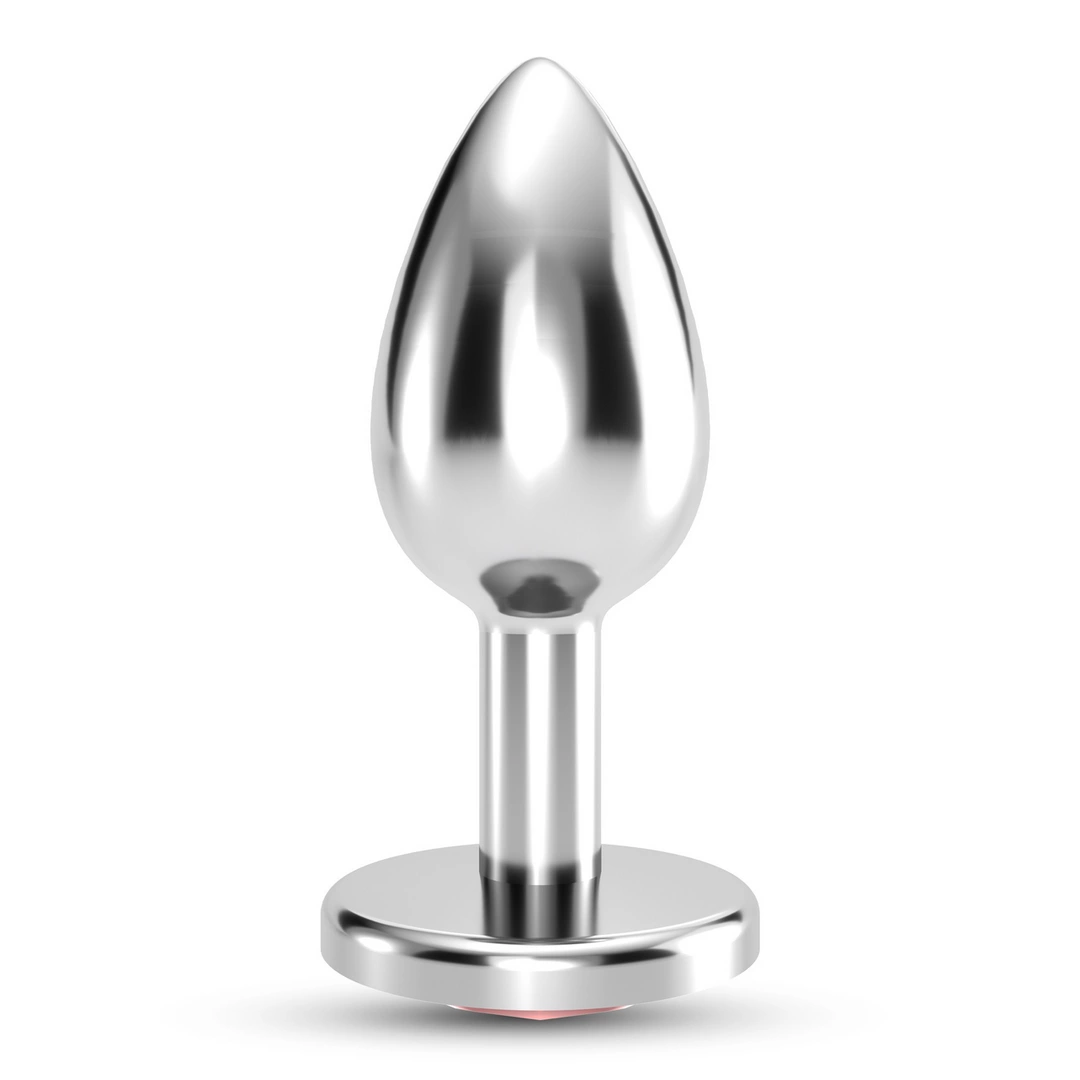 Crushious Bijou Anal Jewel Plug Medium Red - Elegant Metal Accessory 7cm. Butt plug. See functions