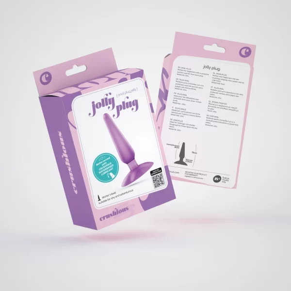 Crushious Jolly Lila - korek anatomiczny z przyssawkÄ… 9 cm