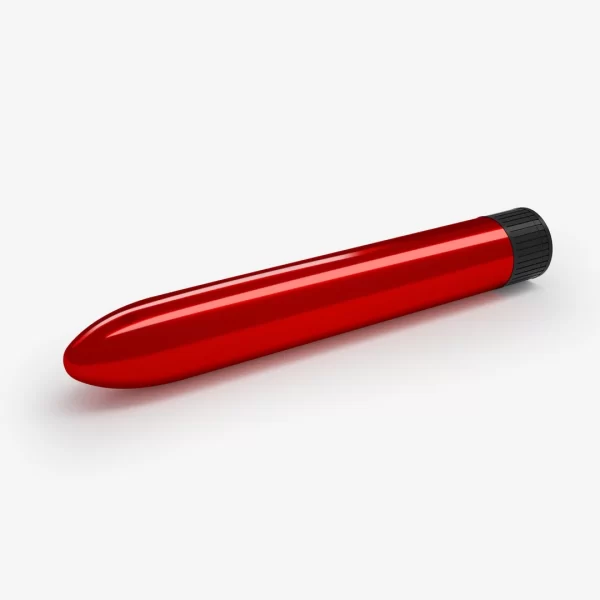 Crushious Classic Vibe Red - Slim Metallic Personal Massager - Anelma 5 cm