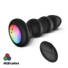 Crushious Australis Black Intimate Plug with RGB LED & Remote