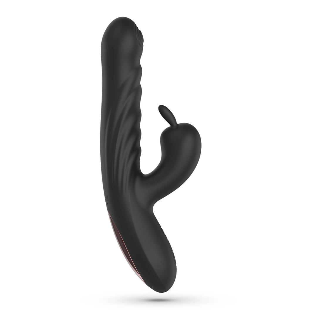 Crushious Lapin Black - vibraattori - Anelma Crushious Lapin Intimate Thrusting Rabbit Device Black