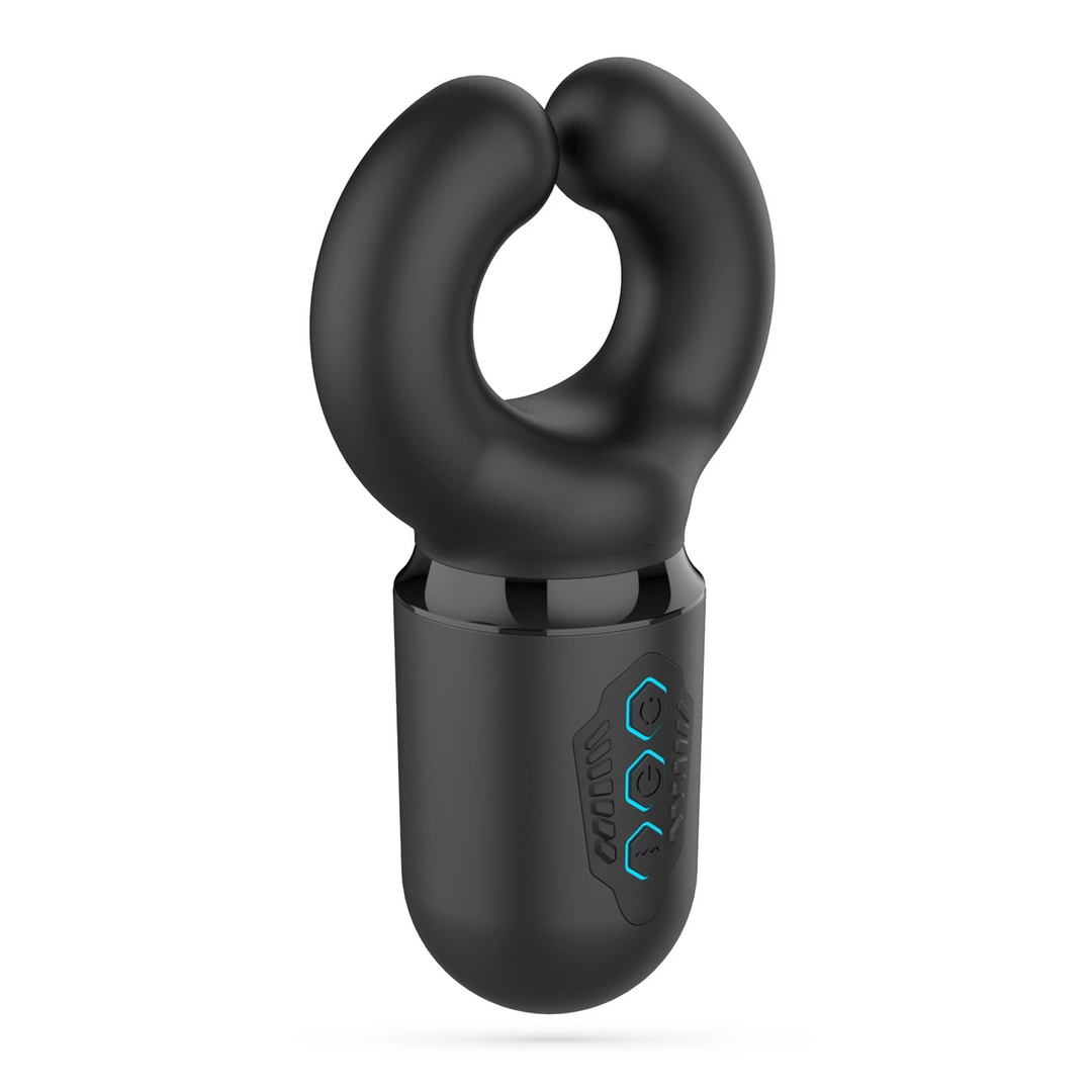 Crushious Kong Intimate Machine with Pressure & Vibration Black 16cm - Anelma Crushious Kong Intimate Machine with Pressure & Vibration