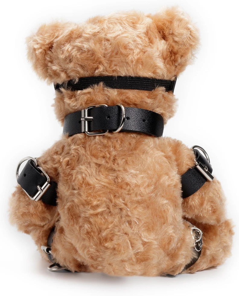 Crushious Crushito Pluszowy MiÅ› 31 cm Czarny z Akcesoriami Bondage