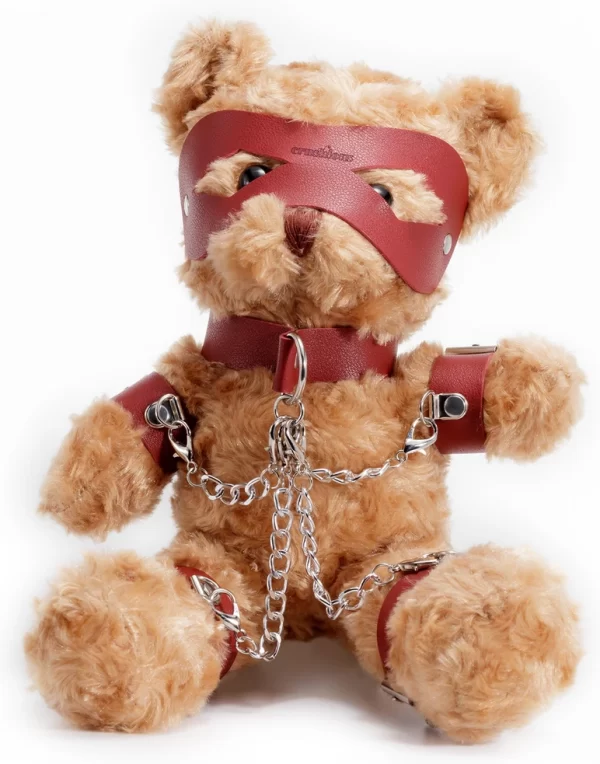 Crushious Crushito Pluszowy MiÅ› z Akcesoriami Bondage 31 cm Czerwony