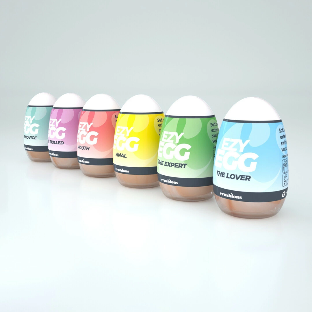 Crushious Ezy Egg Set - 6-Piece Multicolor Intimate Devices