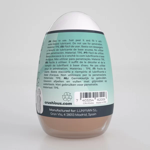 Crushious Ezy Egg The Novice Turquoise Intimate Soft-Touch - Anelma reliable use and easy care.