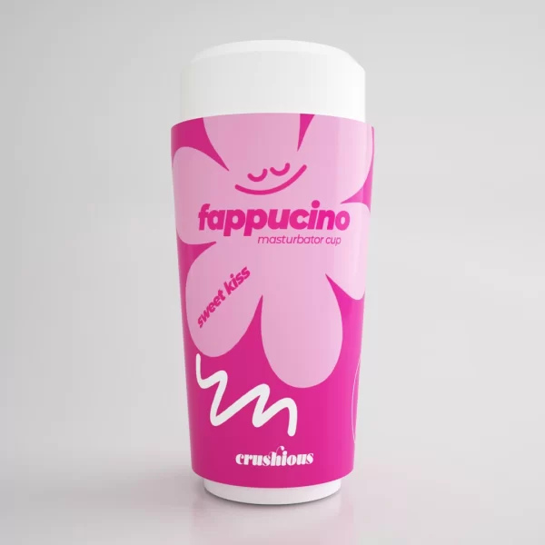 Crushious Fappucino Sweet Kiss Intimate Cup Pink TPE/ABS Compact Model combines flexible elastomer and an ergonomic design in a practical