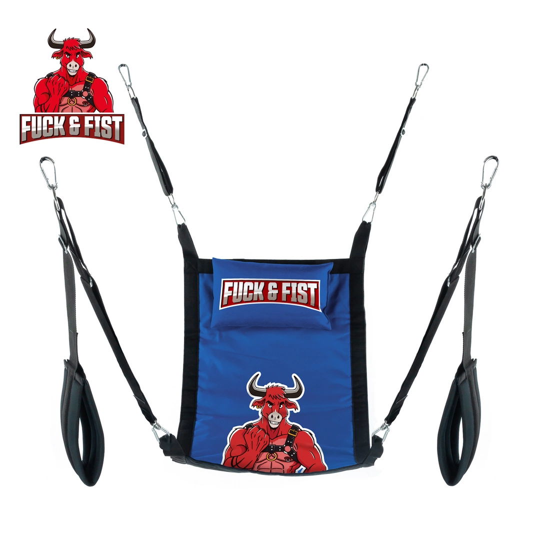Fuck & Fist Fabric Sling Zestaw Kompletny Niebiesko-Czarny 60x107cm