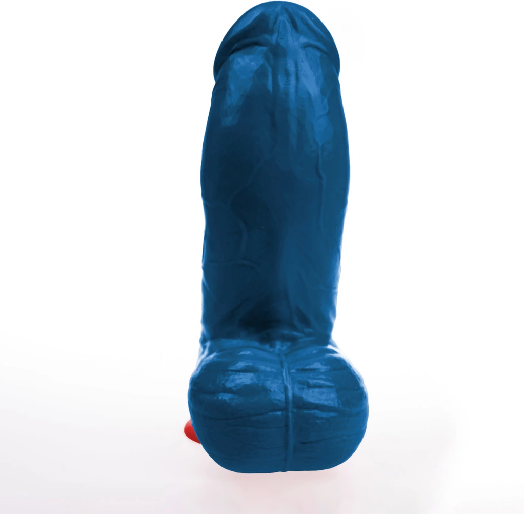 Fuck & Fist Thor XL Curved Blue 21 cm anatomiczny model z przyssawkÄ… - Anelma eroticshop
