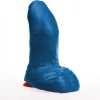 Buri Blue Curved Model 17 cm with Suction Base PVC System M - Anelma sextoys